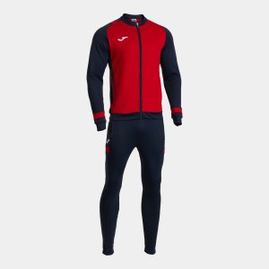 JOMA LIDER TRACKSUIT RED DARK NAVY