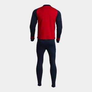 JOMA LIDER TRACKSUIT RED DARK NAVY