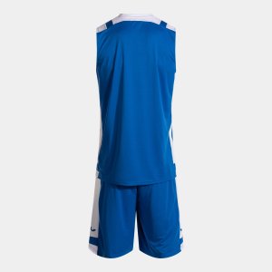 JOMA LIDER BASKET SET ROYAL BLUE WHITE