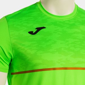 JOMA RECORD III SHORT SLEEVE T-SHIRT FLUOR GREEN
