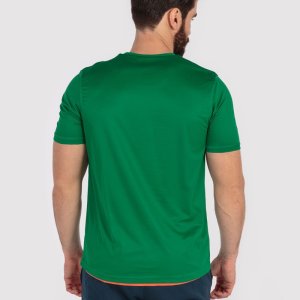JOMA T-SHIRT COMBI REVERSIBLE GREEN-ORANGE S/S