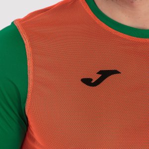 JOMA T-SHIRT COMBI REVERSIBLE GREEN-ORANGE S/S