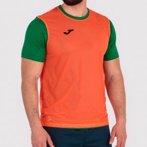 JOMA T-SHIRT COMBI REVERSIBLE GREEN-ORANGE S/S