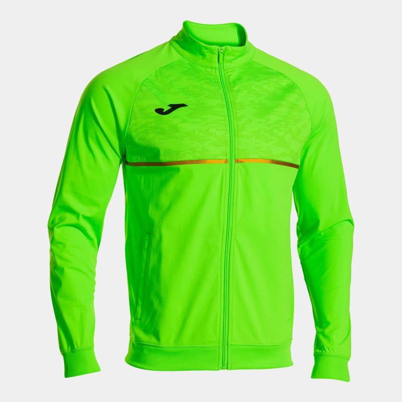 JOMA RECORD III FULL ZIP SWEATSHIRT FLUOR GREEN