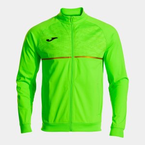 JOMA RECORD III FULL ZIP SWEATSHIRT FLUOR GREEN