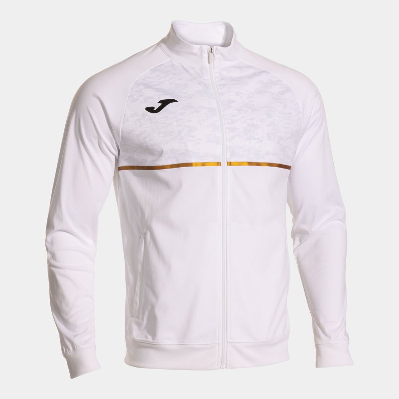 JOMA RECORD III FULL ZIP SWEATSHIRT WHITE