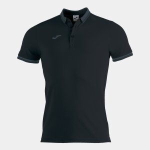 JOMA BALI II POLO BLACK S/S