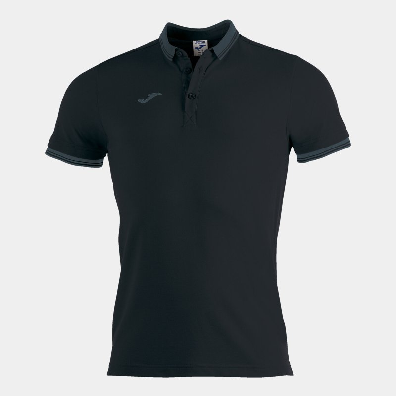 JOMA BALI II POLO BLACK S/S