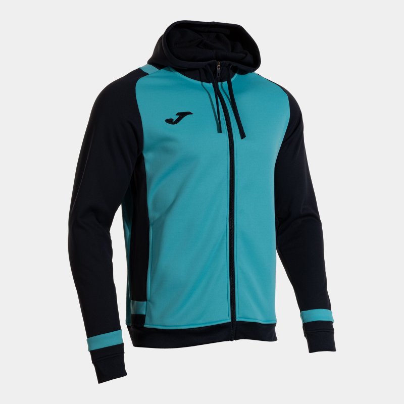 JOMA LIDER UP HOODIE FLUOR TURQUOISE DARK NAVY