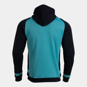 JOMA LIDER UP HOODIE FLUOR TURQUOISE DARK NAVY