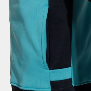 JOMA LIDER UP HOODIE FLUOR TURQUOISE DARK NAVY