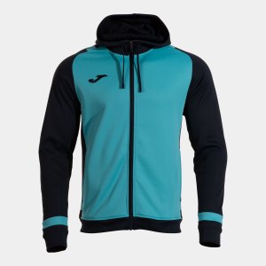 JOMA LIDER UP HOODIE FLUOR TURQUOISE DARK NAVY