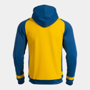 JOMA LIDER ZIP-UP HOODIE YELLOW ROYAL BLUE