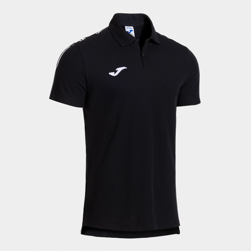 JOMA OLIMPIADA SHORT SLEEVE POLO BLACK