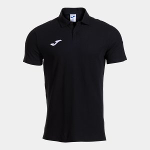 JOMA OLIMPIADA SHORT SLEEVE POLO BLACK