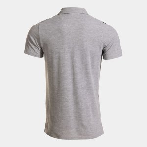 JOMA OLIMPIADA SHORT SLEEVE POLO MELANGE GRAY