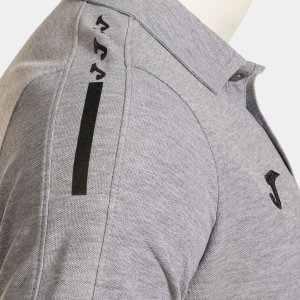 JOMA OLIMPIADA SHORT SLEEVE POLO MELANGE GRAY