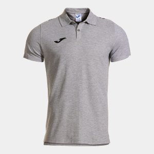 JOMA OLIMPIADA SHORT SLEEVE POLO MELANGE GRAY