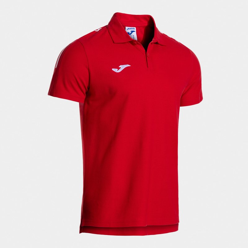 JOMA OLIMPIADA SHORT SLEEVE POLO RED