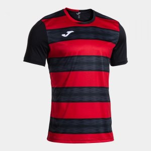 JOMA EUROPA VI SHORT SLEEVE T-SHIRT BLACK RED