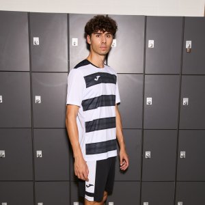 JOMA EUROPA VI SHORT SLEEVE T-SHIRT WHITE BLACK