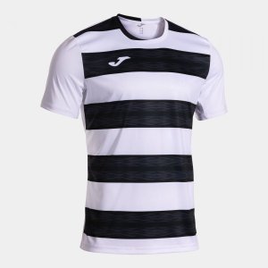 JOMA EUROPA VI SHORT SLEEVE T-SHIRT WHITE BLACK