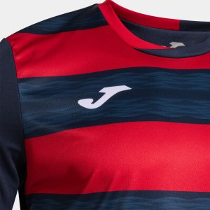 JOMA EUROPA VI SHORT SLEEVE T-SHIRT DARK NAVY RED