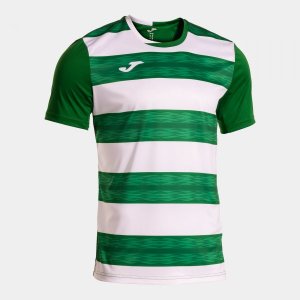 JOMA EUROPA VI SHORT SLEEVE T-SHIRT GREEN WHITE