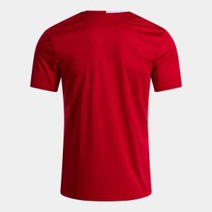 JOMA EUROPA VI SHORT SLEEVE T-SHIRT RED WHITE