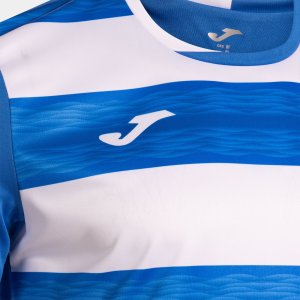 JOMA EUROPA VI SHORT SLEEVE T-SHIRT ROYAL BLUE WHITE