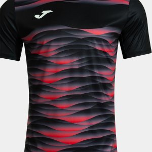 JOMA TIGER VII SHORT SLEEVE T-SHIRT BLACK RED