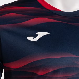 JOMA TIGER VII SHORT SLEEVE T-SHIRT DARK NAVY RED