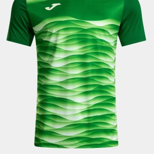 JOMA TIGER VII SHORT SLEEVE T-SHIRT GREEN WHITE