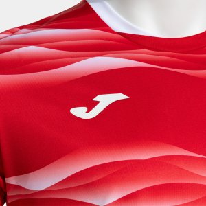 JOMA TIGER VII SHORT SLEEVE T-SHIRT RED WHITE