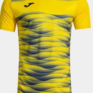 JOMA TIGER VII SHORT SLEEVE T-SHIRT YELLOW DARK NAVY