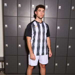 JOMA INTER V SHORT SLEEVE T-SHIRT BLACK WHITE
