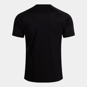 JOMA INTER V SHORT SLEEVE T-SHIRT BLACK WHITE