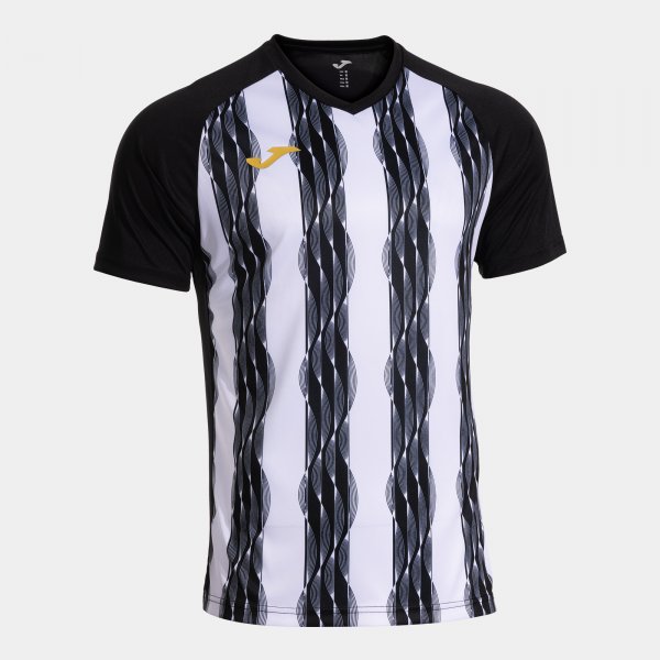 JOMA INTER V SHORT SLEEVE T-SHIRT BLACK WHITE