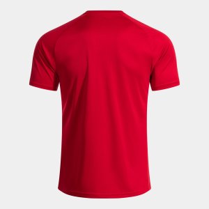 JOMA INTER V SHORT SLEEVE T-SHIRT RED BLACK