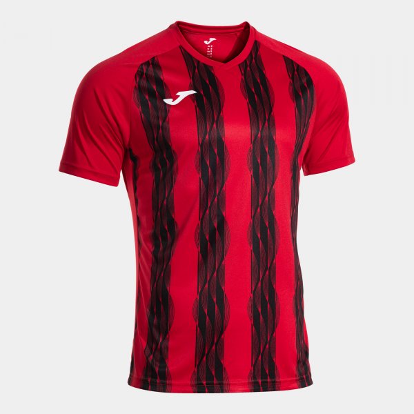 JOMA INTER V SHORT SLEEVE T-SHIRT RED BLACK