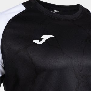 JOMA HISPA V SHORT SLEEVE T-SHIRT BLACK WHITE