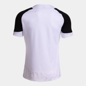 JOMA HISPA V SHORT SLEEVE T-SHIRT WHITE BLACK