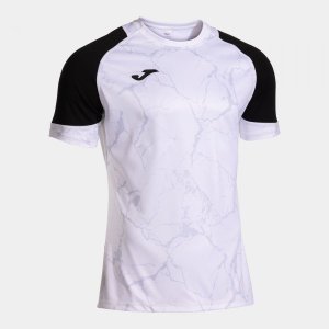 JOMA HISPA V SHORT SLEEVE T-SHIRT WHITE BLACK