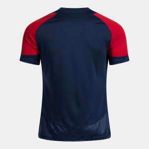 JOMA HISPA V SHORT SLEEVE T-SHIRT DARK NAVY RED