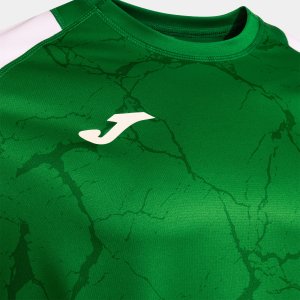 JOMA HISPA V SHORT SLEEVE T-SHIRT GREEN WHITE