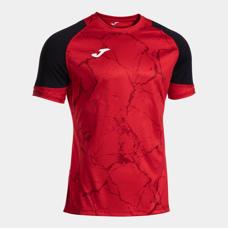 JOMA HISPA V SHORT SLEEVE T-SHIRT RED BLACK