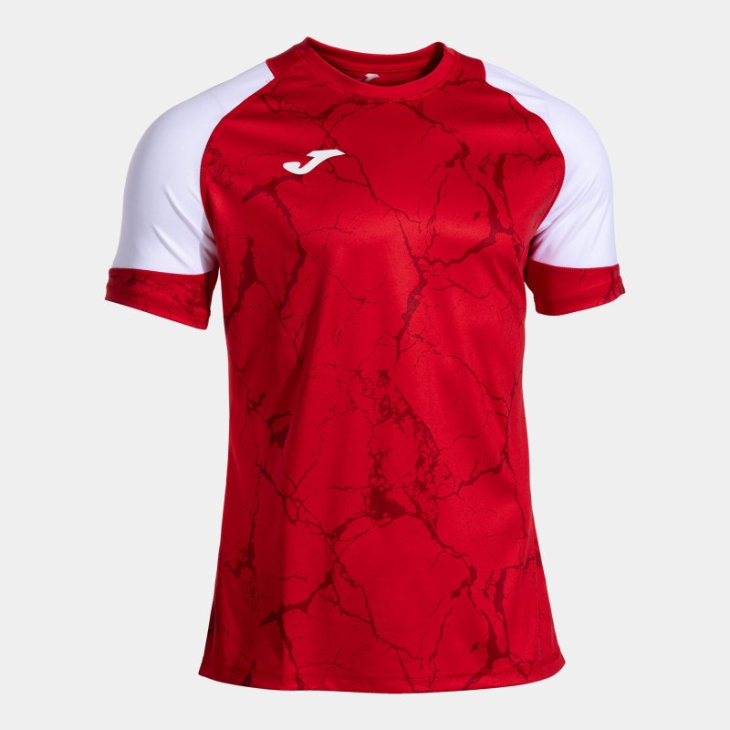 JOMA HISPA V SHORT SLEEVE T-SHIRT RED WHITE
