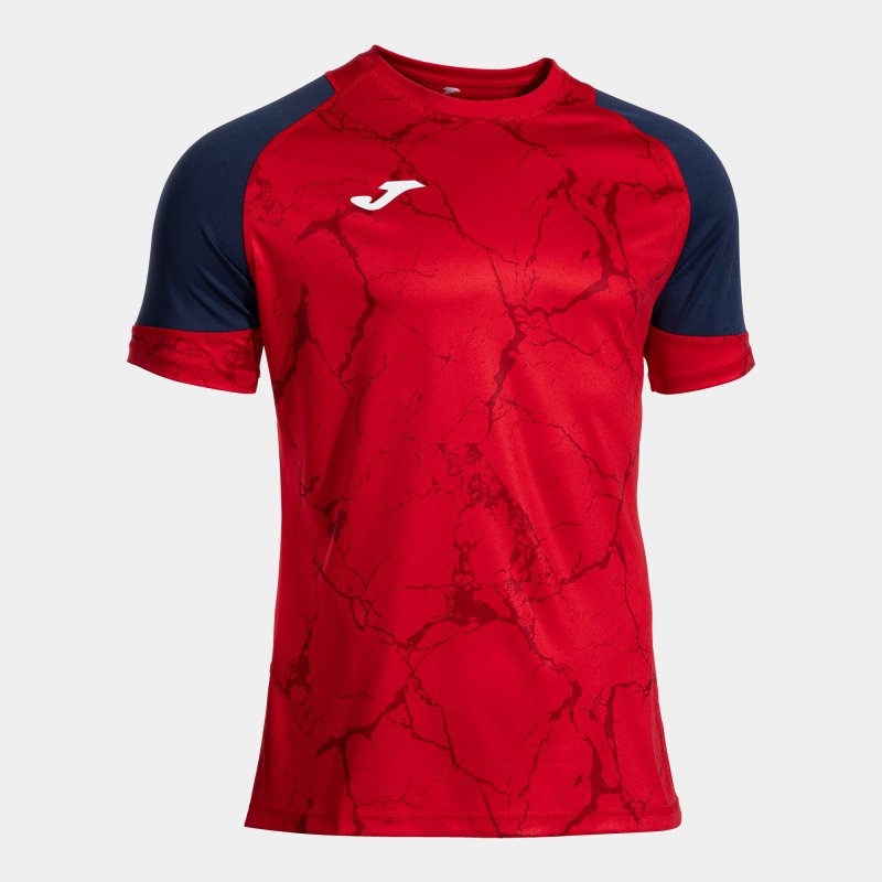 JOMA HISPA V SHORT SLEEVE T-SHIRT RED DARK NAVY