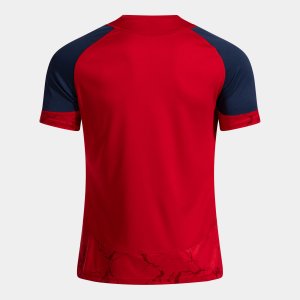 JOMA HISPA V SHORT SLEEVE T-SHIRT RED DARK NAVY