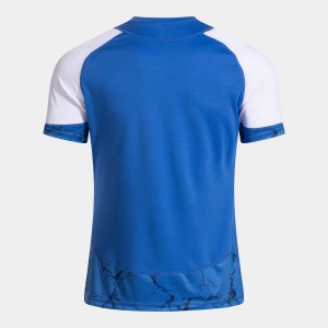 JOMA HISPA V SHORT SLEEVE T-SHIRT ROYAL BLUE WHITE